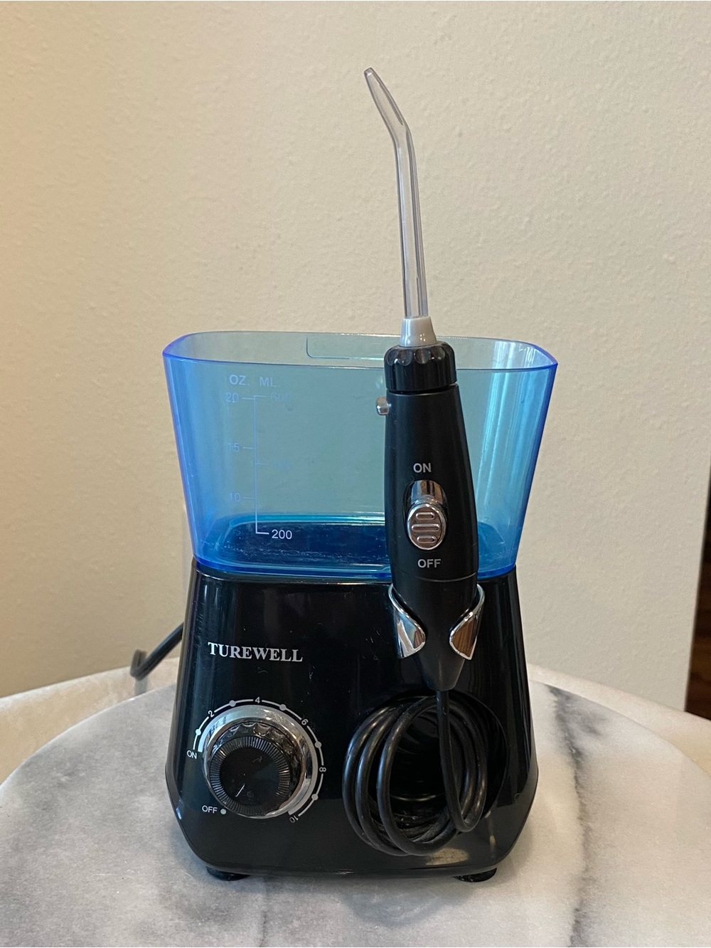 Turewell Oral Care Water Flosser Irrigation Kit - Black/Blue